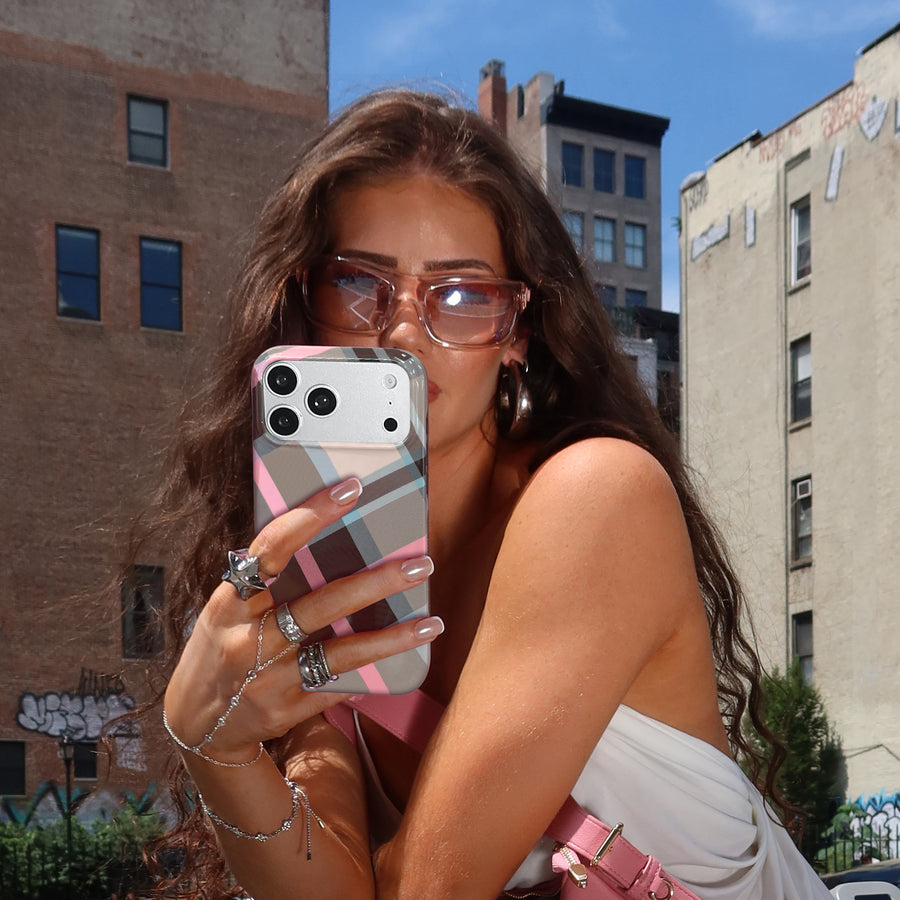 London Plaid iPhone Case lifestyle