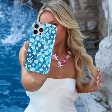 Aquamarine Holo iPhone Case