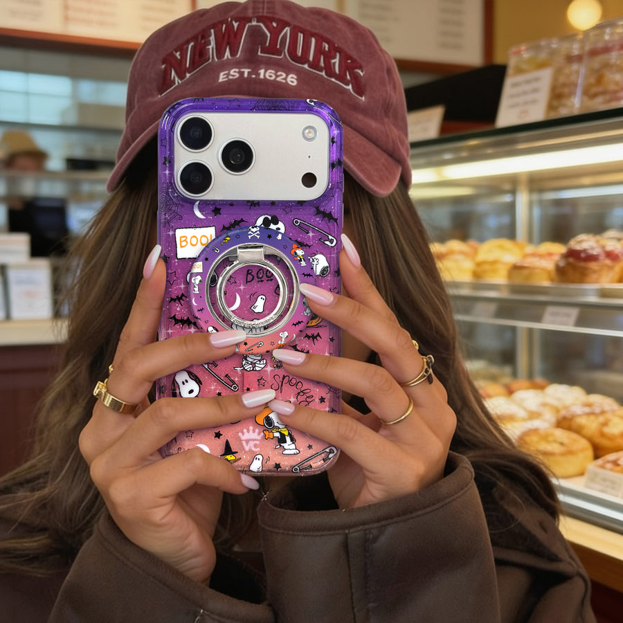 Snoopy Spooky Glitter iPhone Case lifestyle