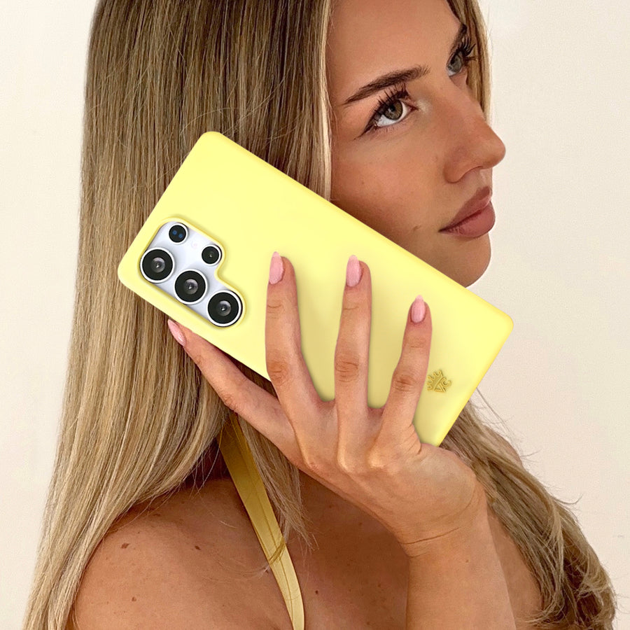 Butter Yellow Samsung Case lifestyle
