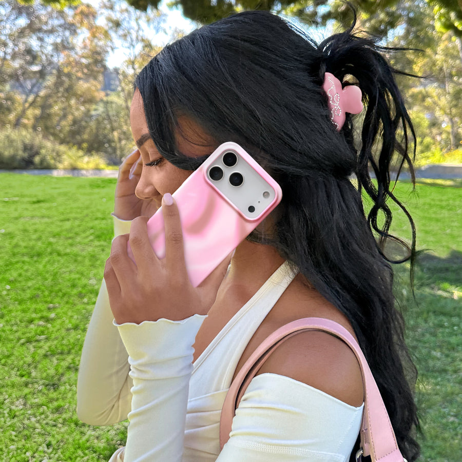 Strawberry Swirl iPhone Case lifestyle