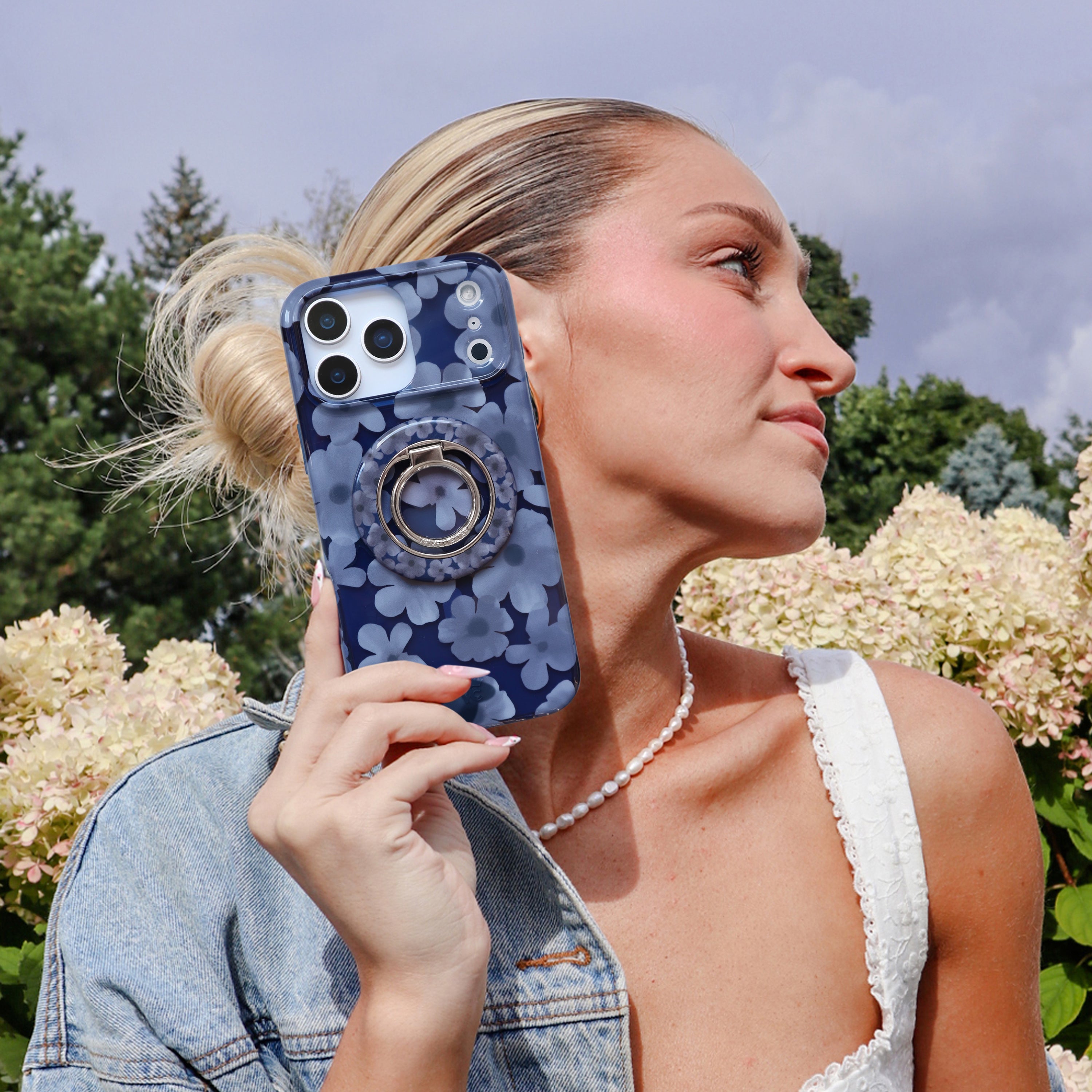 Midnight Blossom MagSafe Grip Ring - Thumbnail 5