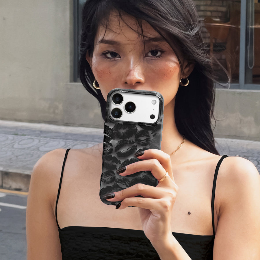 Kiss Me Goodnight iPhone Case lifestyle