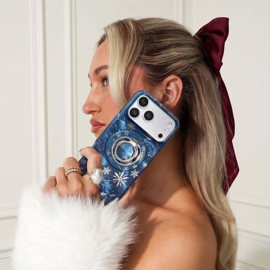 Snow Angel Holo iPhone Case lifestyle