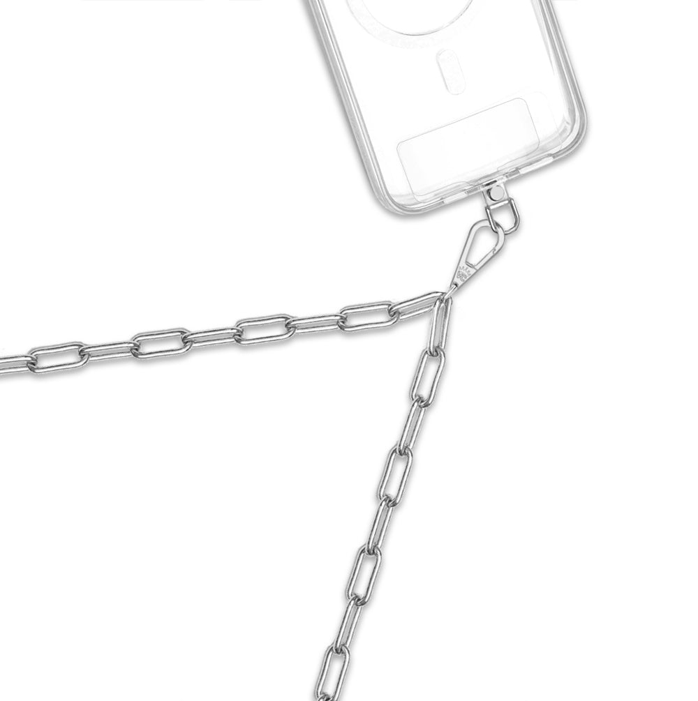 Silver Chain Phone Crossbody Strap