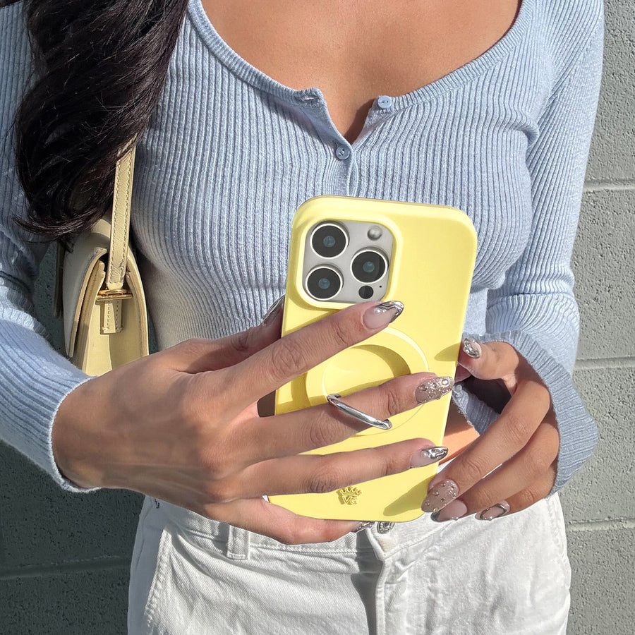 Butter Yellow iPhone Case lifestyle