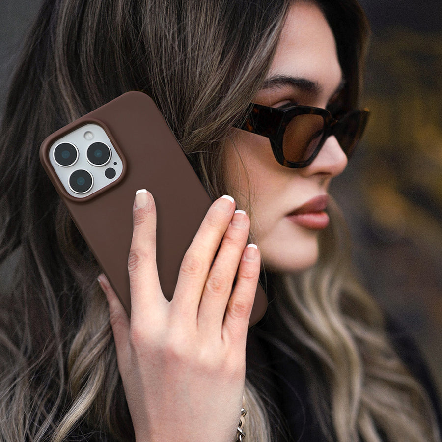 Espresso Brown iPhone Case lifestyle