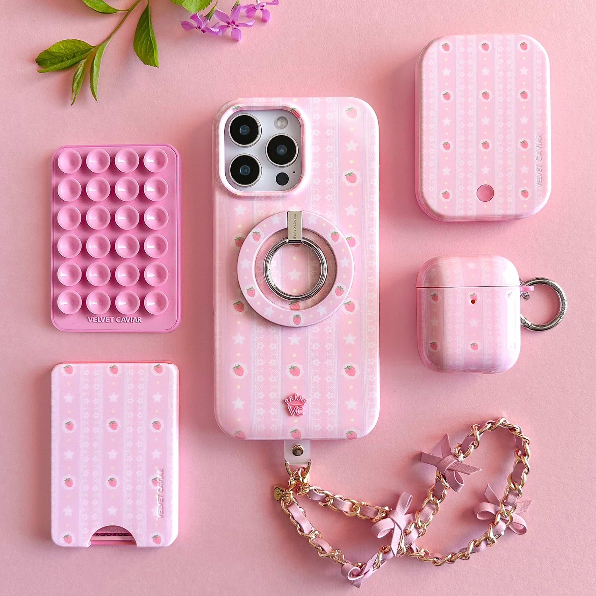 Strawberry Macaron AirPod Case - Thumbnail 3