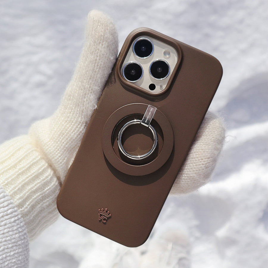 Espresso Brown iPhone Case lifestyle