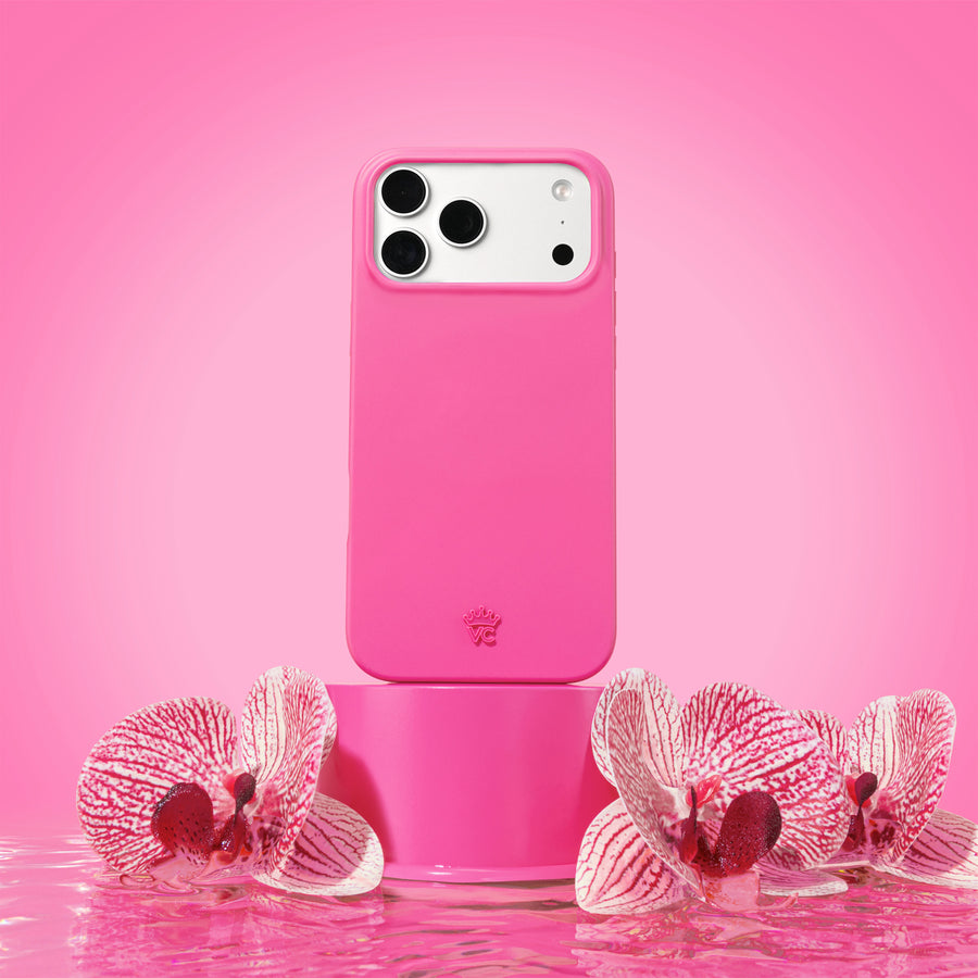 Orchid Pink iPhone Case lifestyle