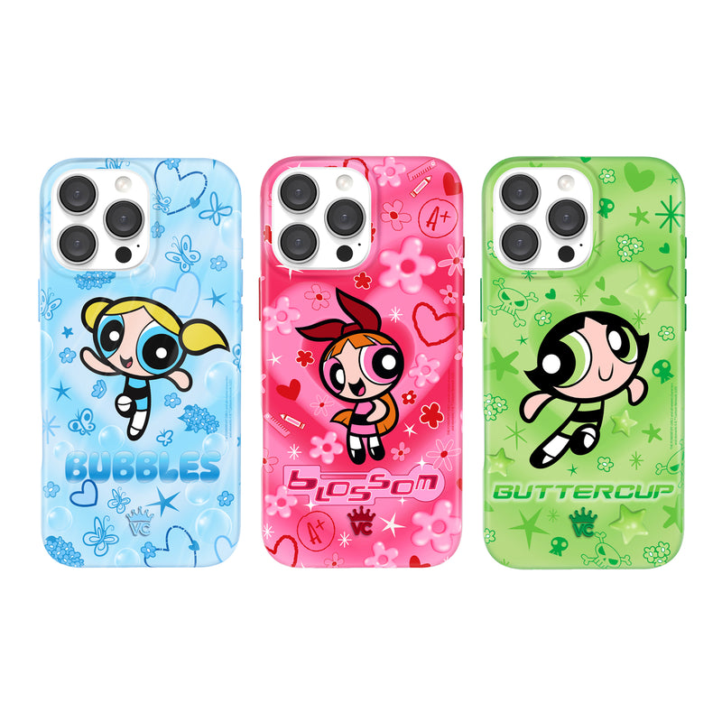 Produktbild von Powerpuff Girls Haarspangen 2er-Set – Wählbarer Charakter (Blossom, Bubbles, Buttercup), Bunt
