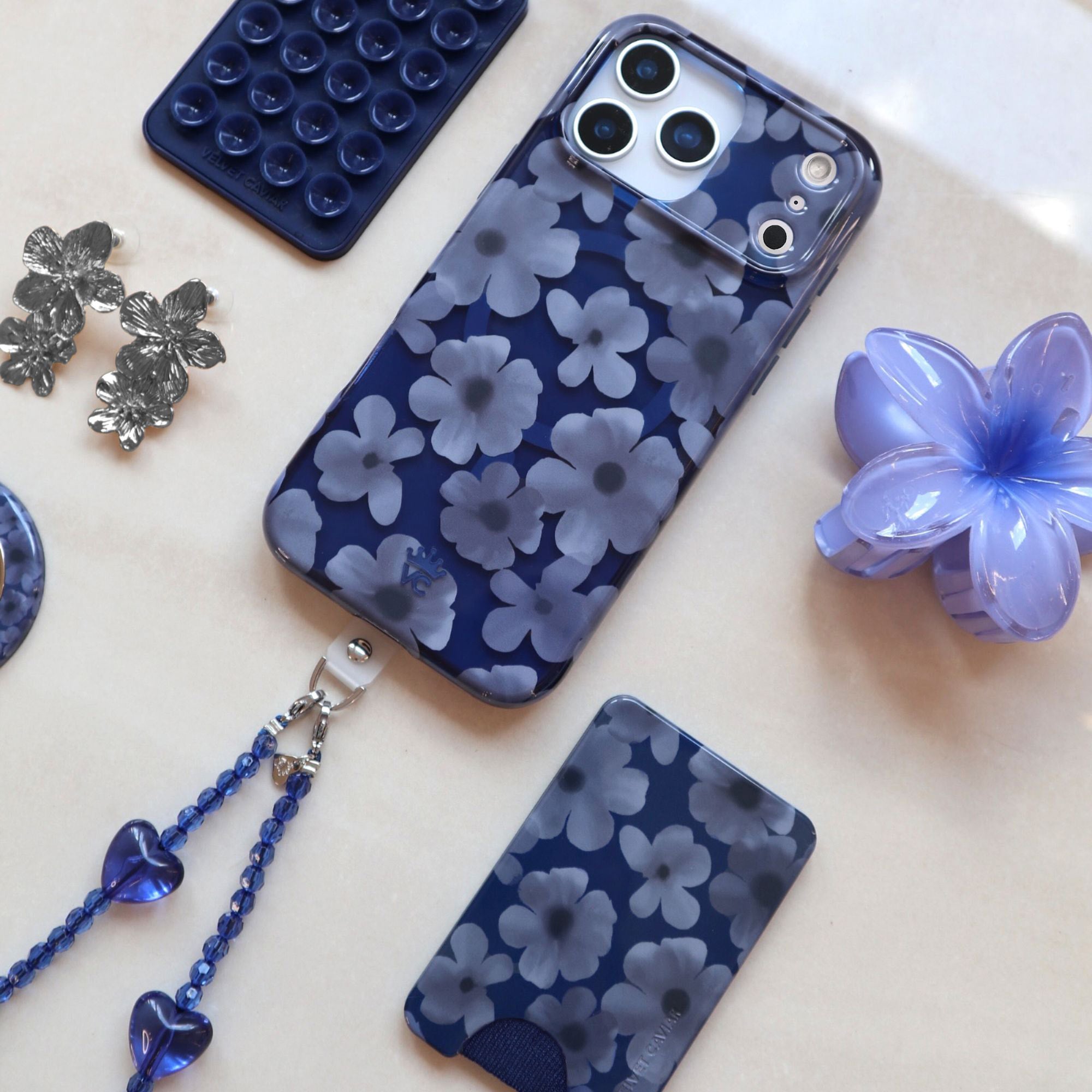 Midnight Blossom MagSafe Wallet