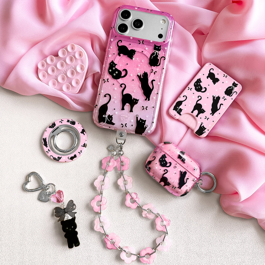 Lucky Kittens Glitter iPhone Case lifestyle