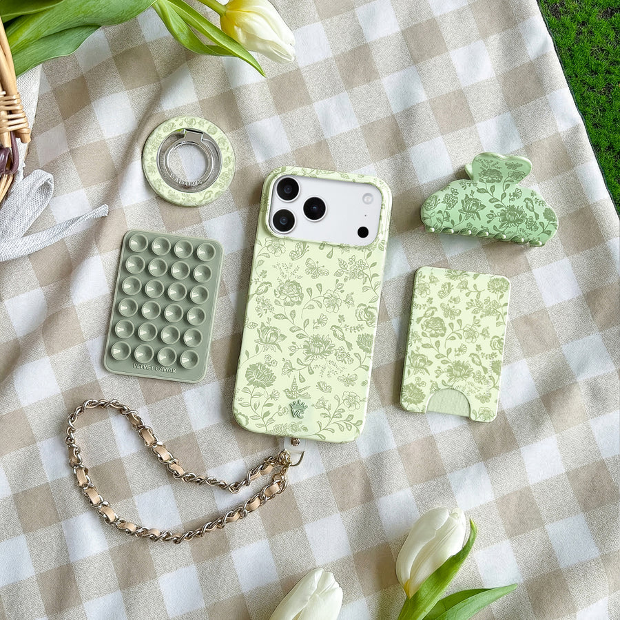 Storybook Sage Floral iPhone Case lifestyle