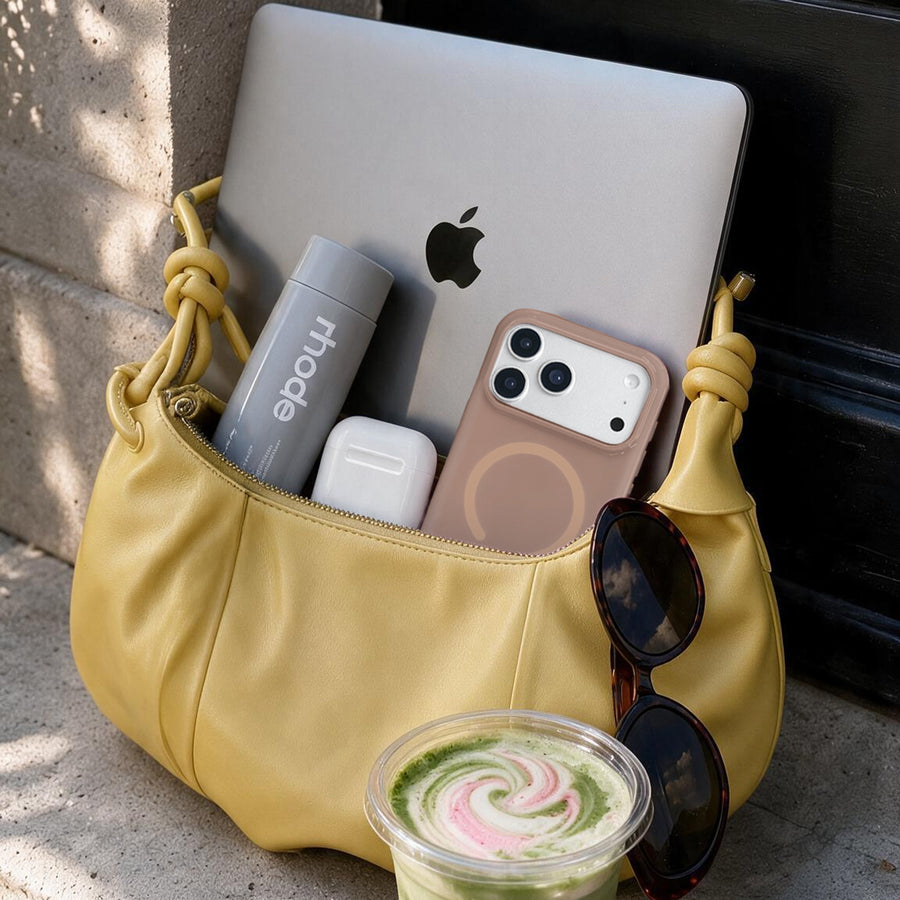 Cashmere Taupe Jelly iPhone Case lifestyle