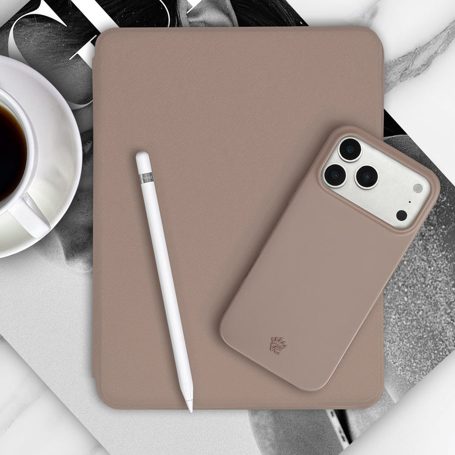 Cashmere Taupe iPhone Case lifestyle