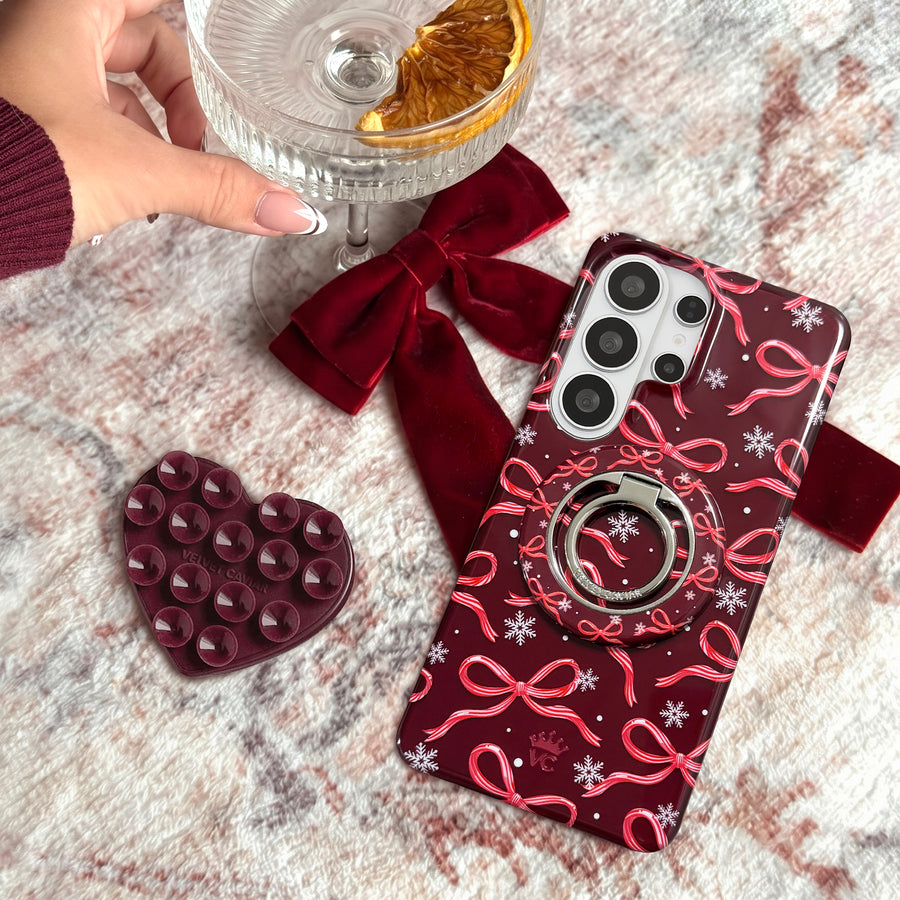 Candy Cane Bows Samsung Case lifestyle