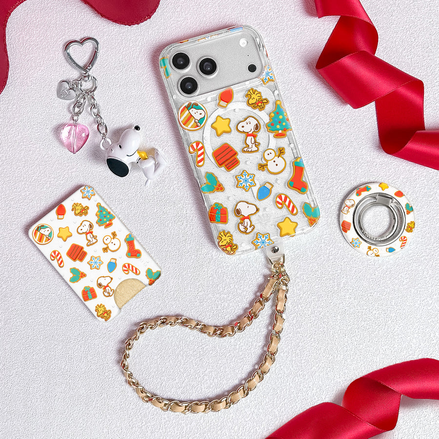 Snoopy Gingerbread Glitter iPhone Case lifestyle