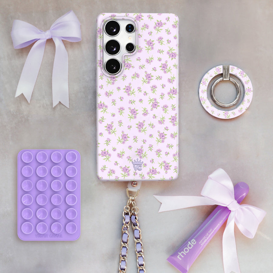 Dainty Lilac Floral Samsung Case lifestyle
