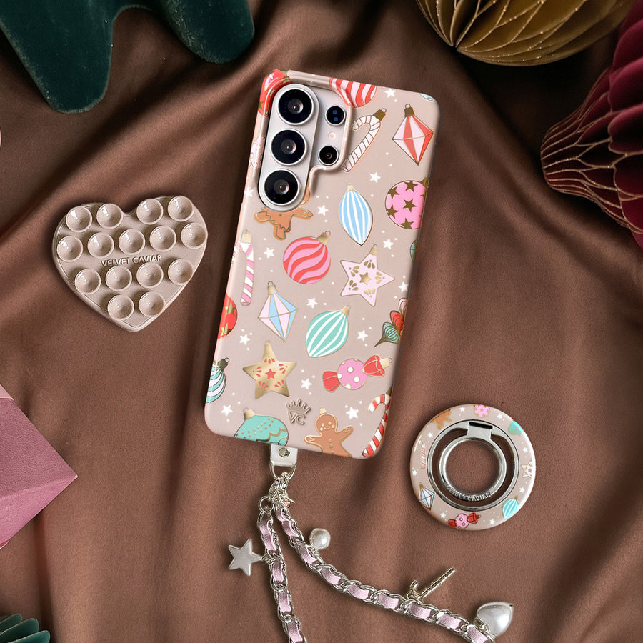 Winter Kiss Ornaments Samsung Case lifestyle