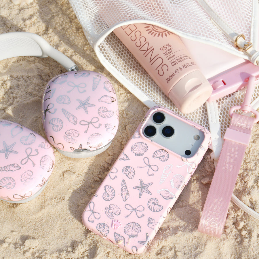 Pink Coastal Seashells iPhone Case lifestyle