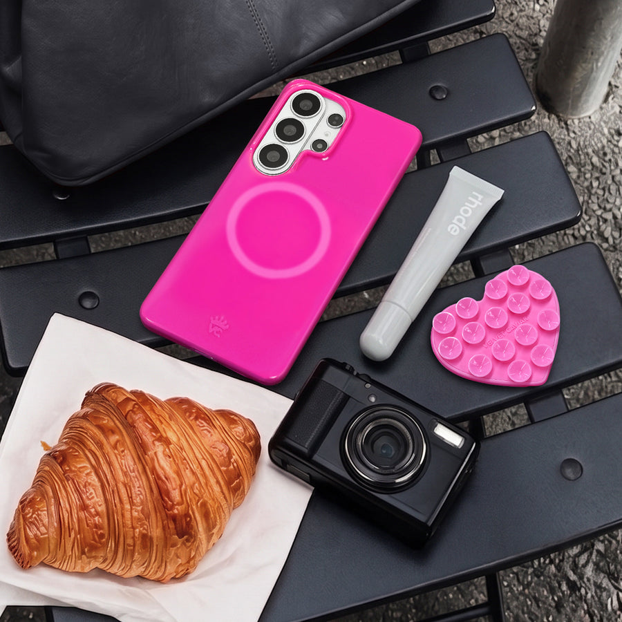Pink Sapphire Jelly Samsung Case lifestyle