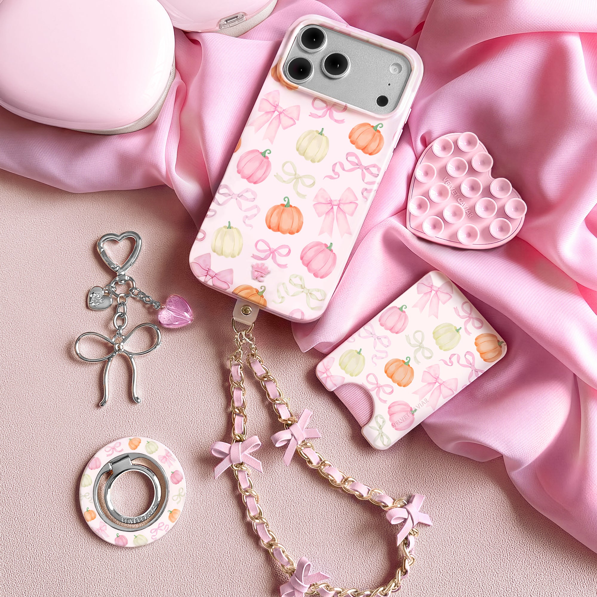Pinkie Pie豪華ダイヤカスタム ピンク×狐 プリンセス 保護ケース付き Pink Pumpkin Princess iPhone Case