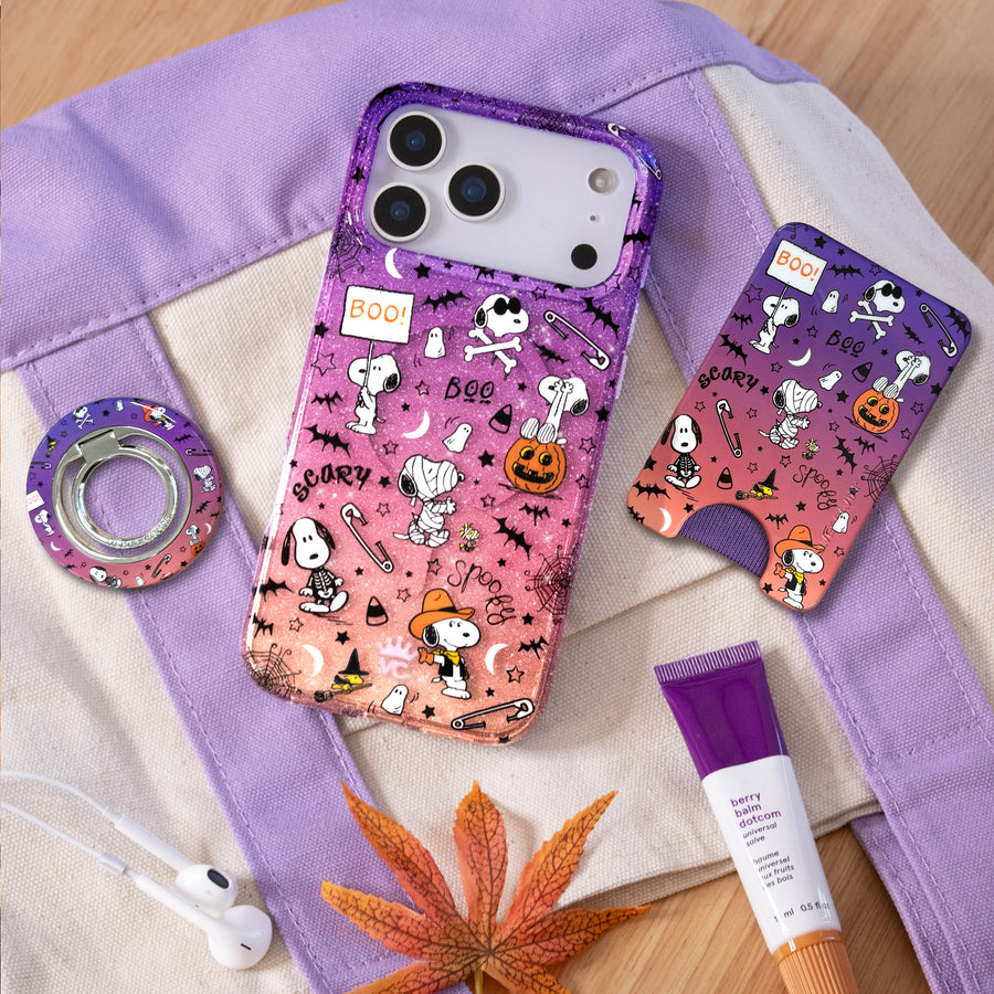 Snoopy Spooky Glitter iPhone Case lifestyle