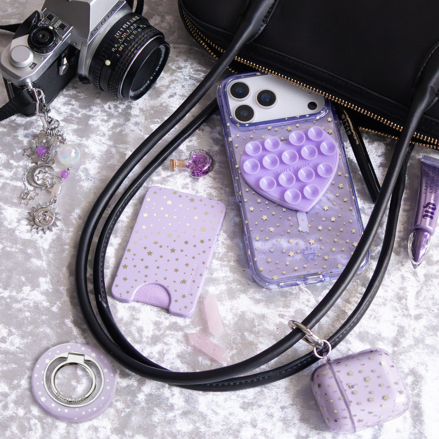 Lilac Celestial Stars iPhone Case lifestyle