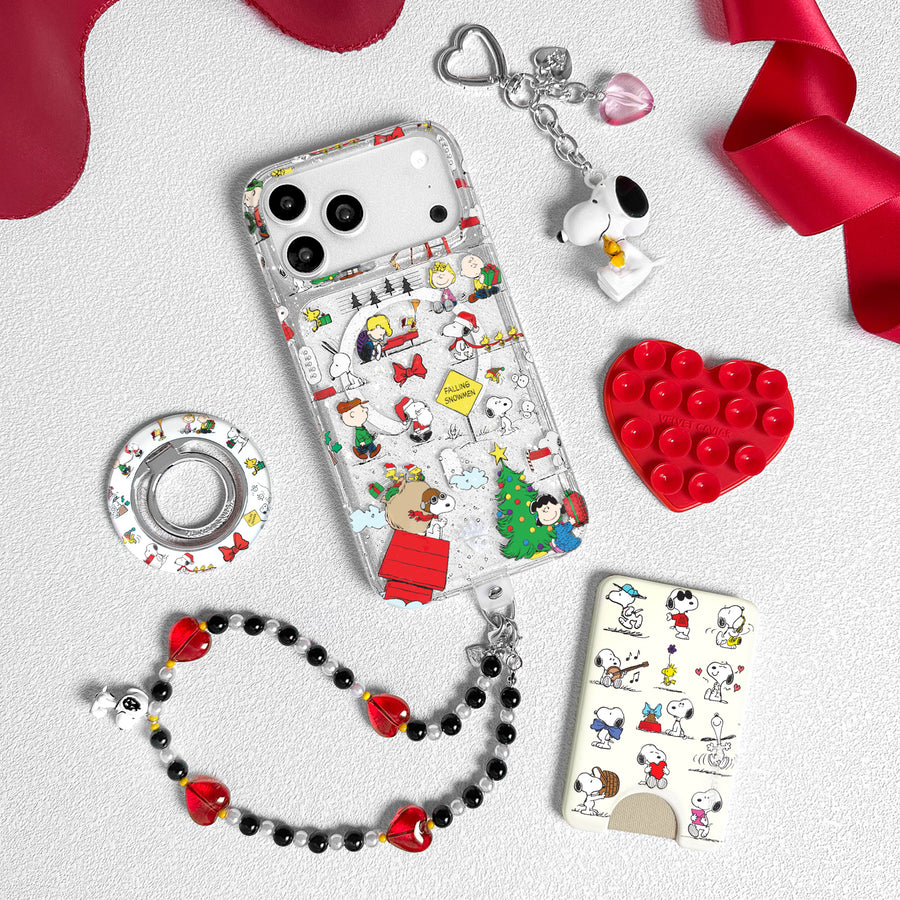 Snoopy Christmas Glitter iPhone Case lifestyle