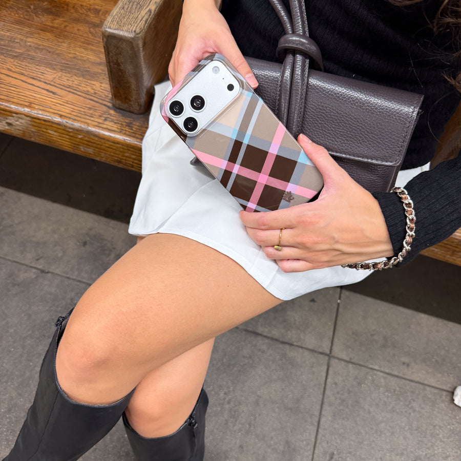 London Plaid iPhone Case lifestyle