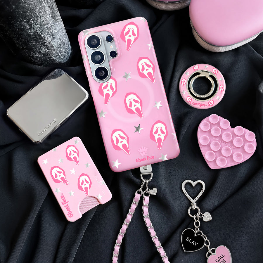 Ghost Face Call Me Pink Samsung Case lifestyle