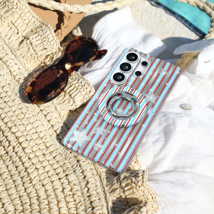 Stars & Stripes Glitter Samsung Case lifestyle