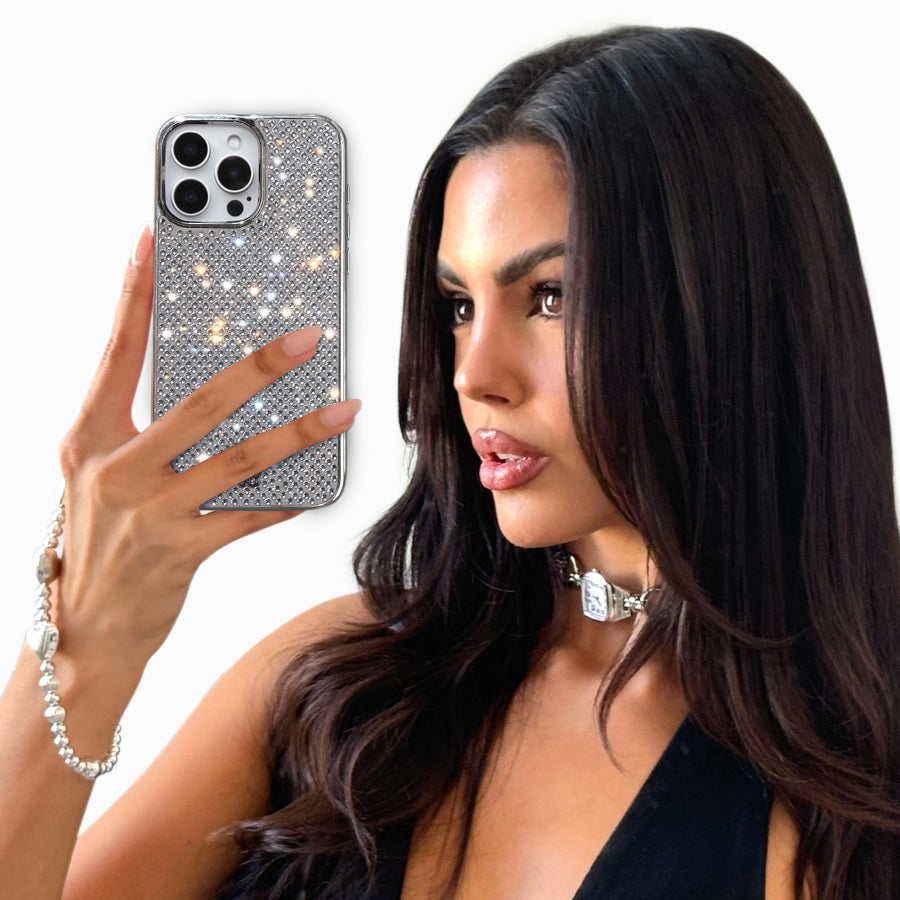 Chrome Caviar Crystals iPhone Case lifestyle