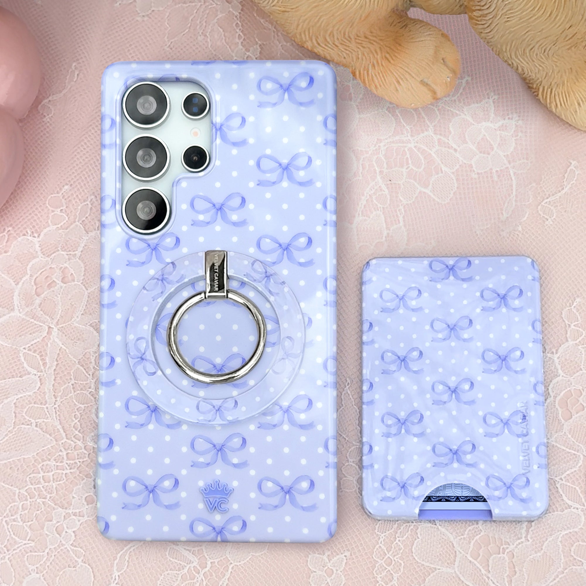 Lovely Blue Bows Samsung Case - Thumbnail 2