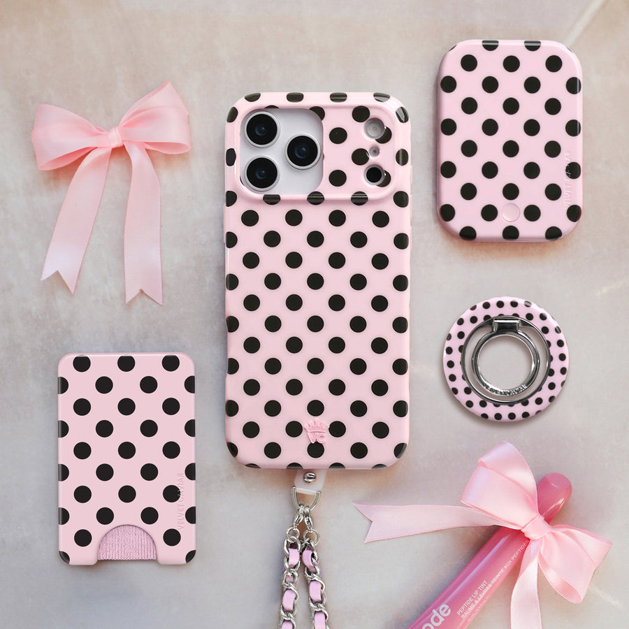 Princess Pink Polka Dot iPhone Case lifestyle