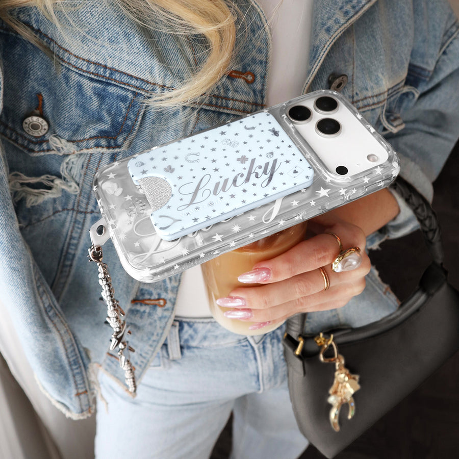 Lucky Girl Holo iPhone Case lifestyle