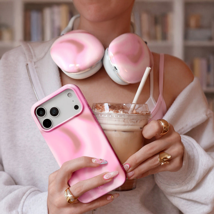 Strawberry Swirl iPhone Case lifestyle