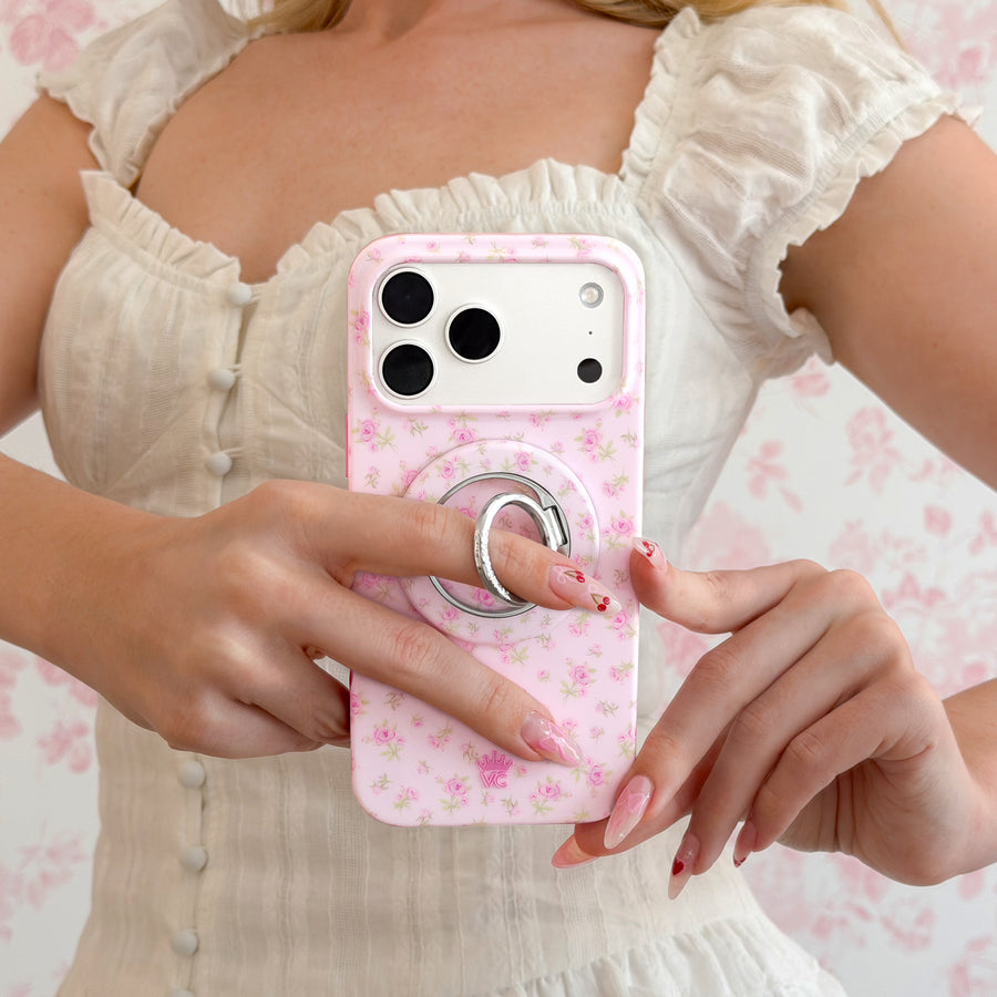 Dainty Pink Floral iPhone Case lifestyle