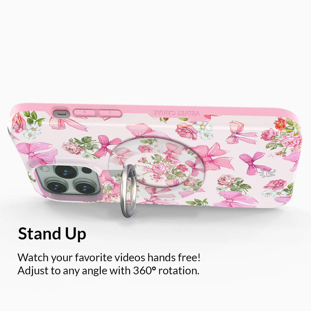 Posie Pink Bow MagSafe Grip Ring