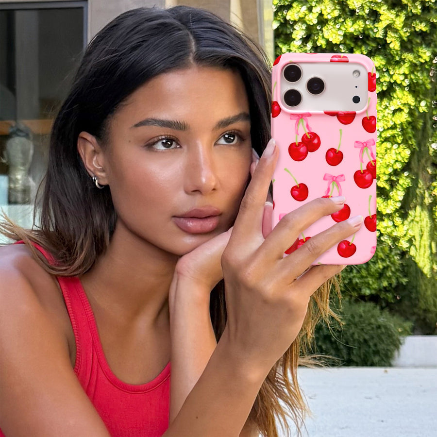 Sweet Cherry iPhone Case lifestyle