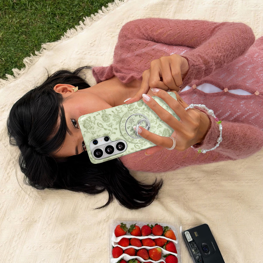 Storybook Sage Floral Samsung Case lifestyle