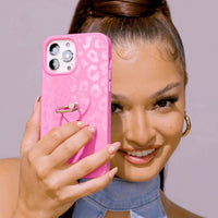 Hot Pink Leopard iPhone Case