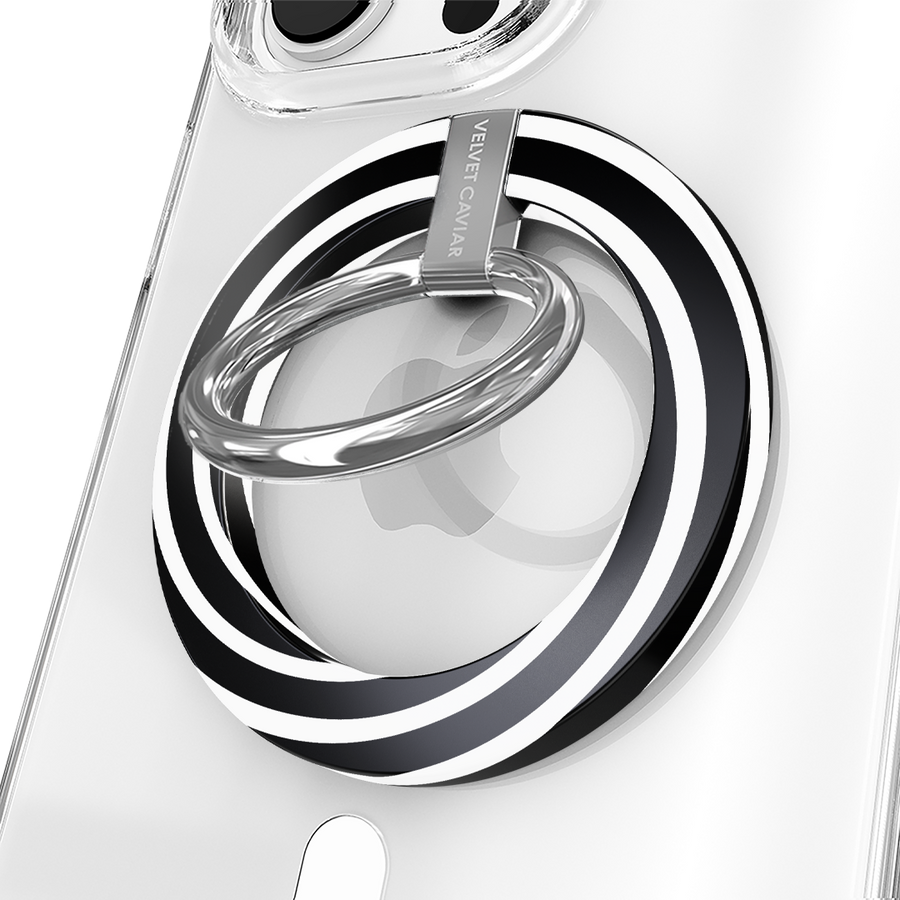 Black & White Swirls MagSafe Grip Ring