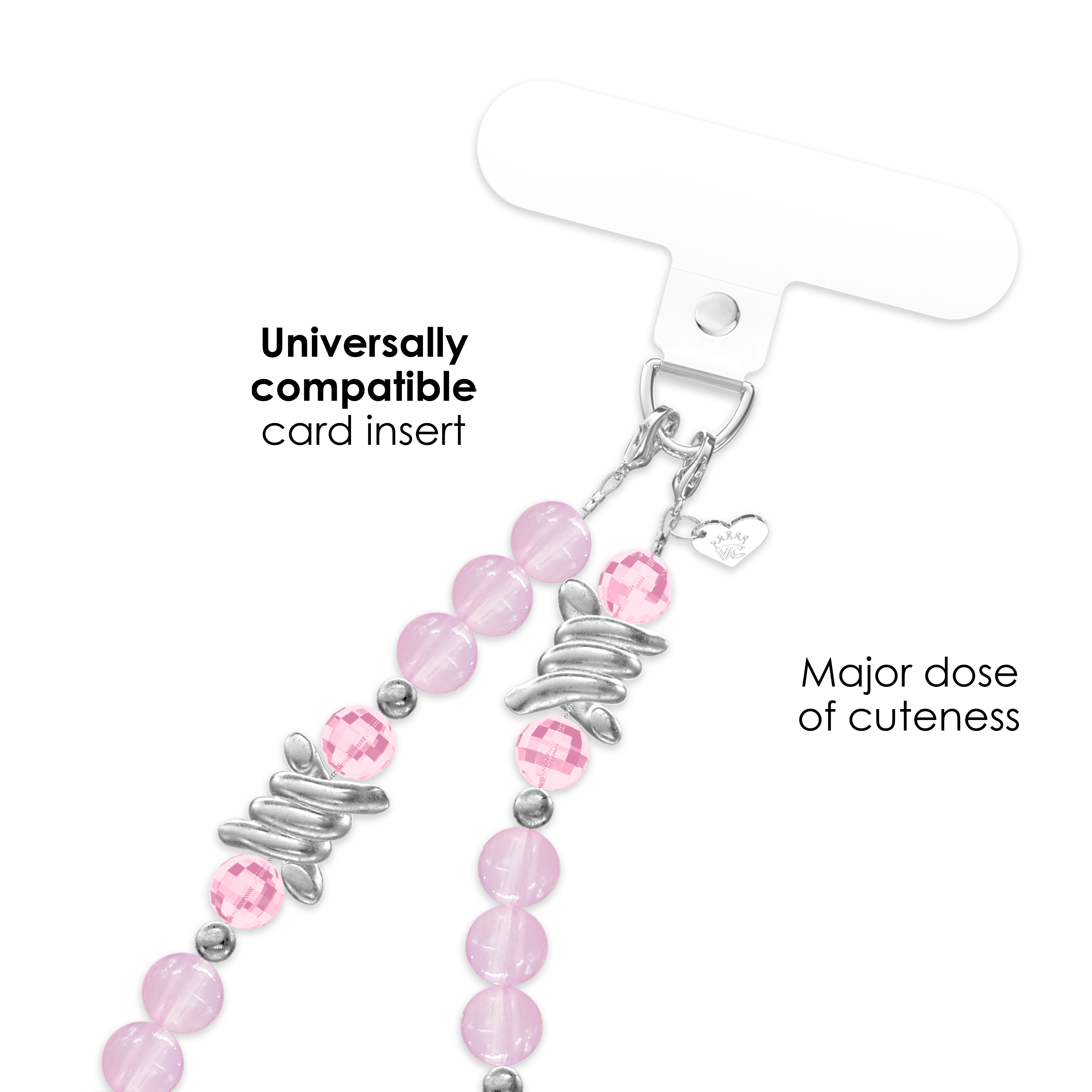 Pink Barbed Wire Phone Charm - Thumbnail 4