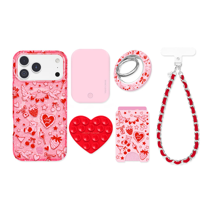 Be Mine Glitter iPhone Bundle Set