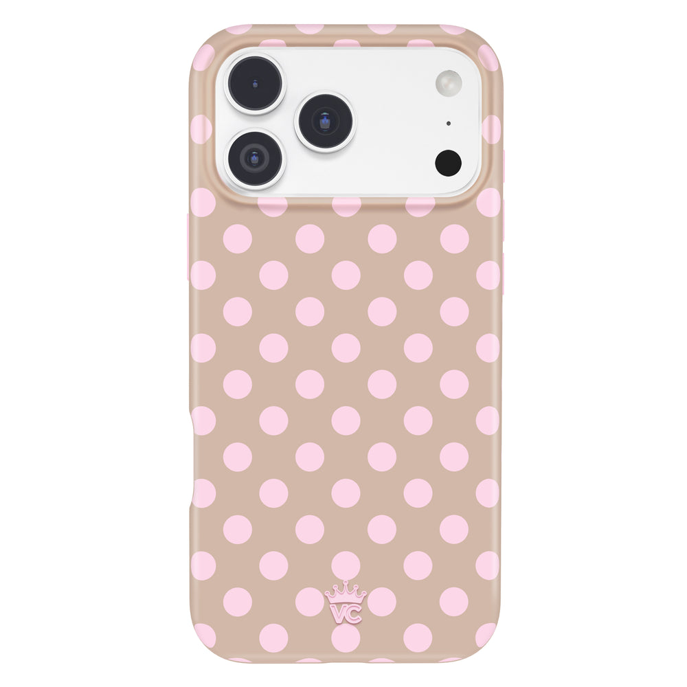 iPhone 17 Pro Max Brown Sugar Polka Dot Polka-Dot-Swatches Cute Phone Case