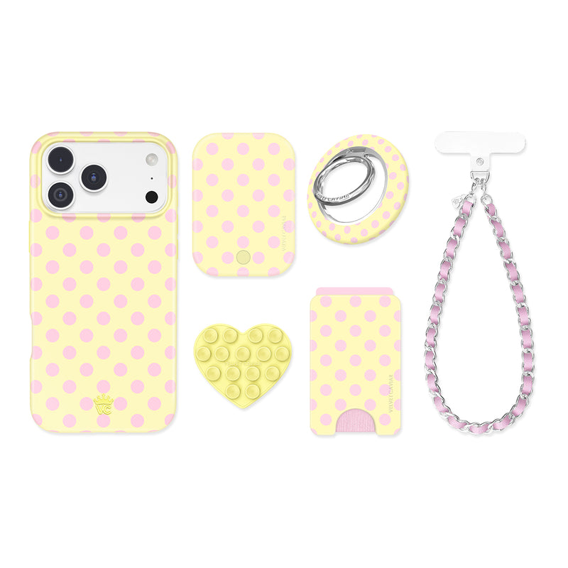 Buttercream Polka Dot iPhone Bundle Set