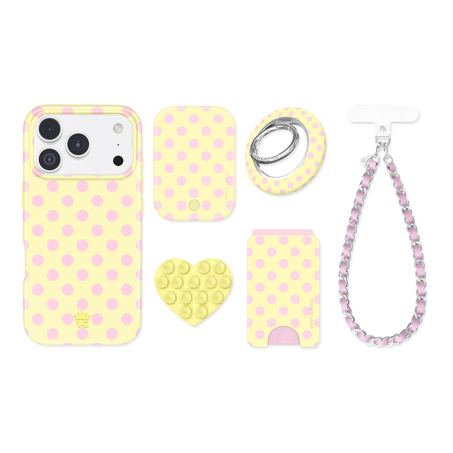 Buttercream Polka Dot iPhone Bundle Set