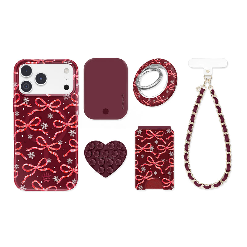 Candy Cane Bows iPhone Bundle Set